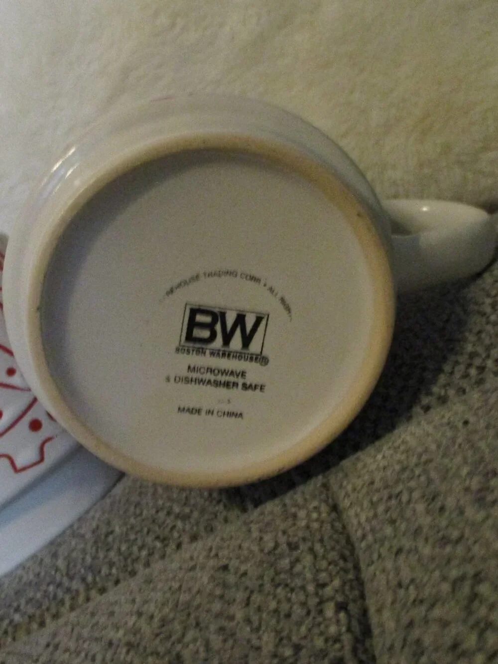 Boston Warehouse Trading Corp. Christmas Mugs Set of 2